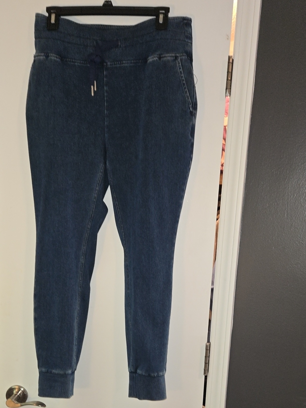 HALARA Dark Blue Stretch Denim Jogger Jeggings